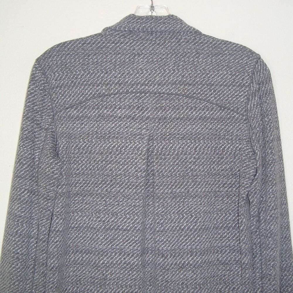 Lululemon Jacket Womens Size 8 White 1/2 Zip Pullover Thumbholes Gray White - Picture 11 of 11